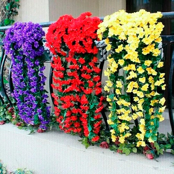 Floower™ Vivid Artificial Hanging Orchid Bunch