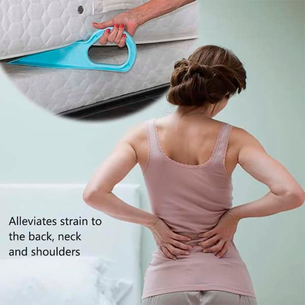 Ergonomic Mattress Wedge Elevator - Bed Making & Mattress Lifting Handy Tool Alleviate Back Pain