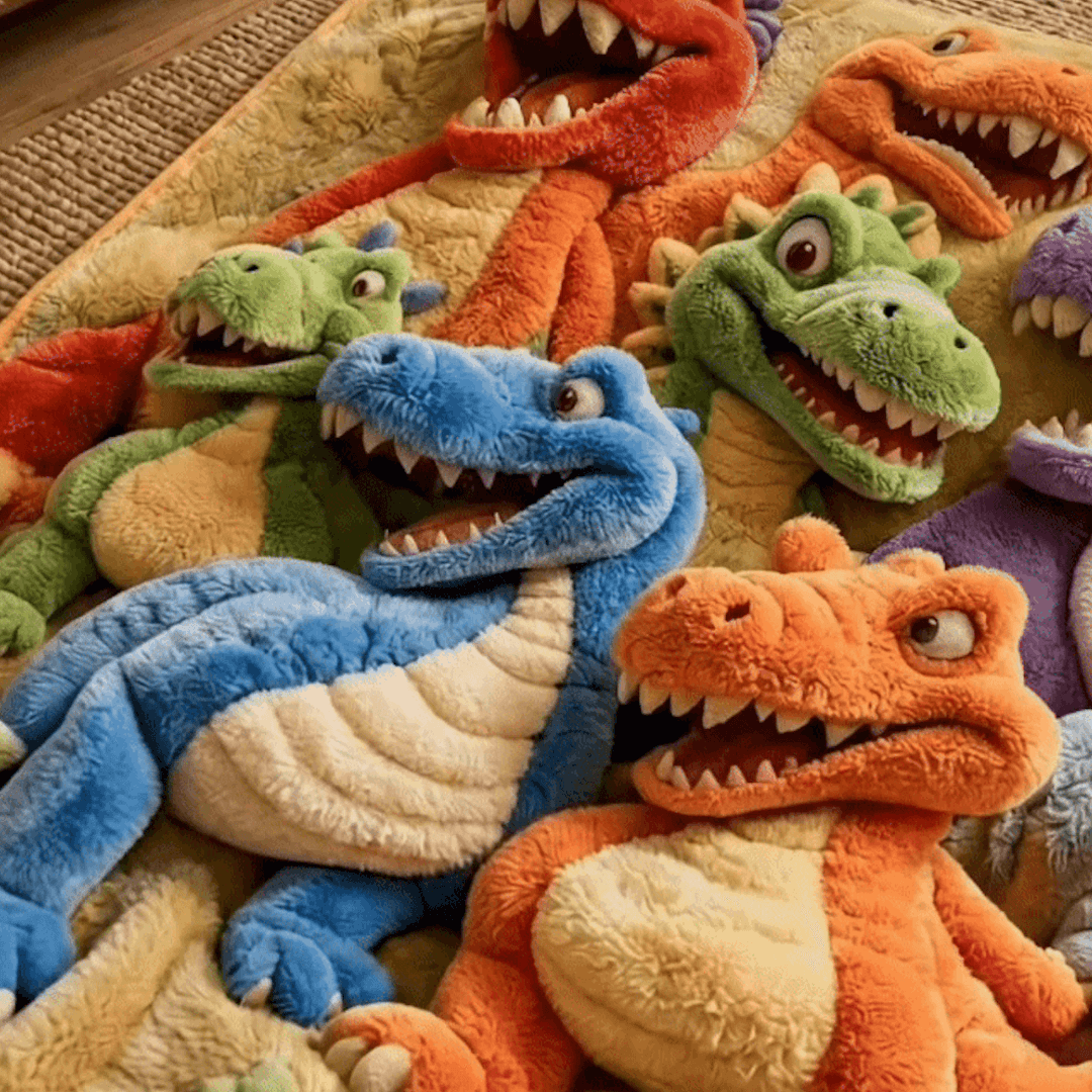 DinoSnug™ 3D Dinosaur Flannel Blanket