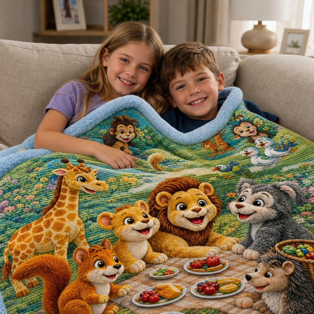 SafariSnug™ 3D Adventure Plush Blanket