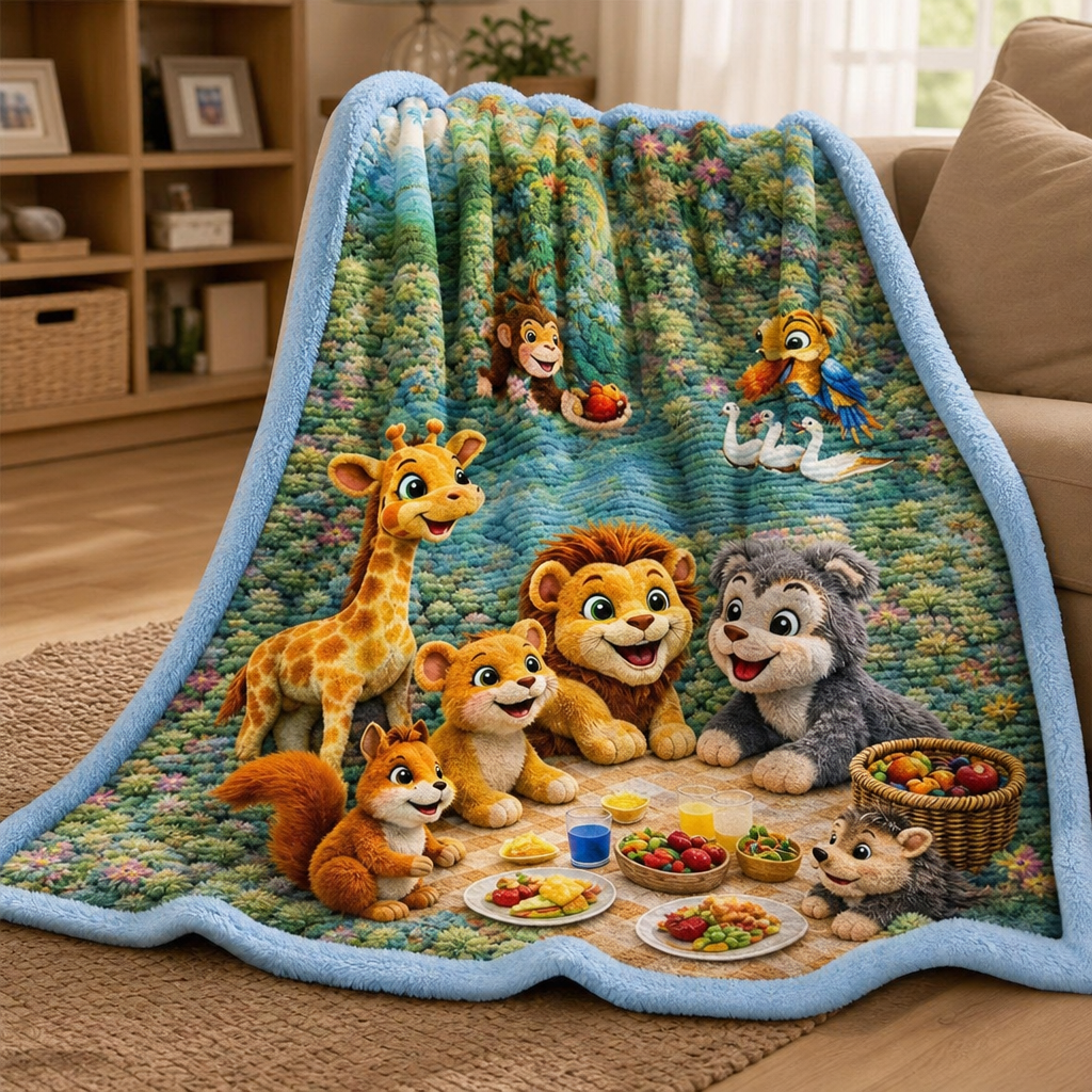 SafariSnug™ 3D Adventure Plush Blanket